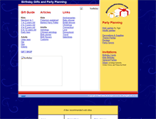 Tablet Screenshot of birthdaypresent.com